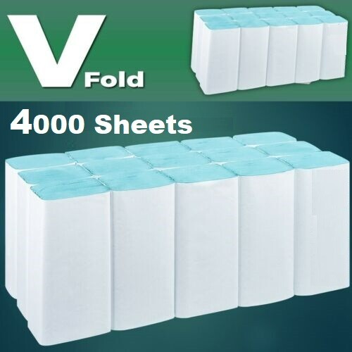 4000 blaue papierhandtücher - 4000,