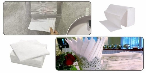 Fold square tissue - &,