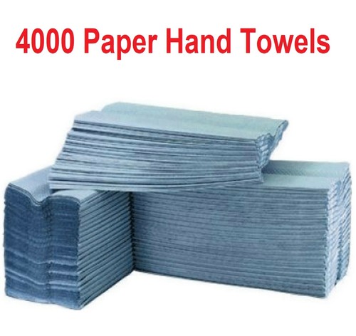 4000 blaue papierhandtücher - 4000,