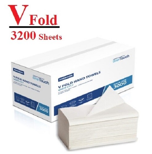 Weißes papierhandtuch falz - weißes,